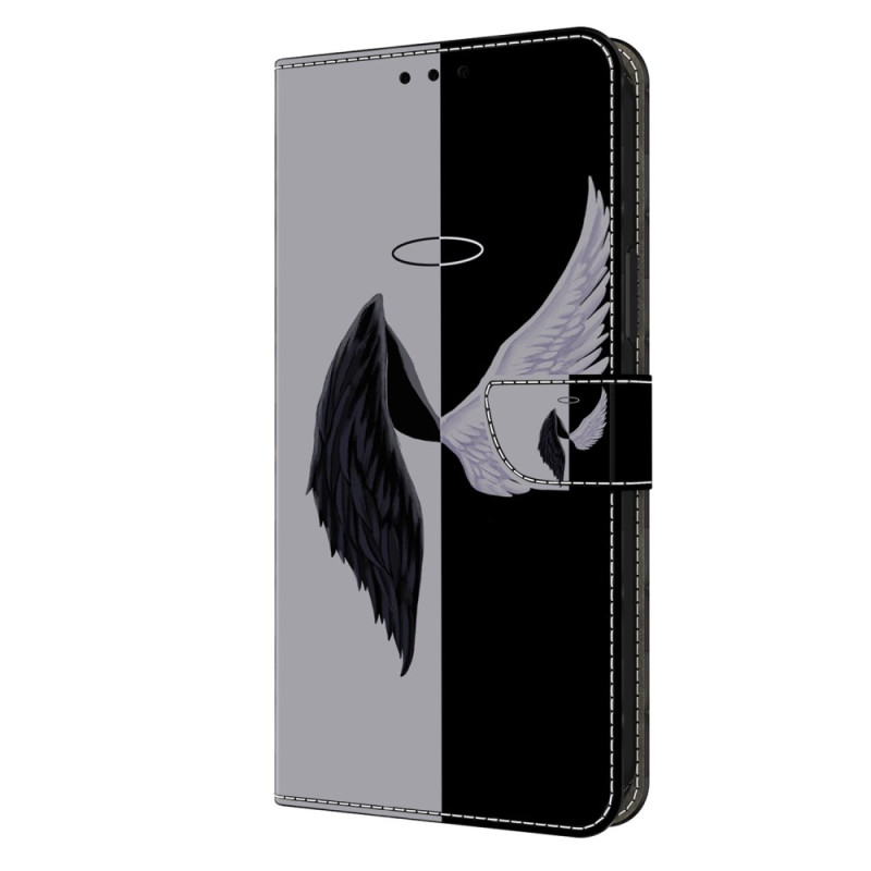 Xiaomi Redmi 13C / Poco C65 Hülle Schwarze und graue Flügel