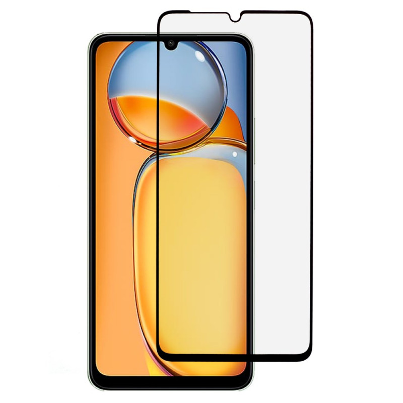 Vollständiger Schutz aus gehärtetem Glas für das Display von Xiaomi Redmi 13C / Poco C65
