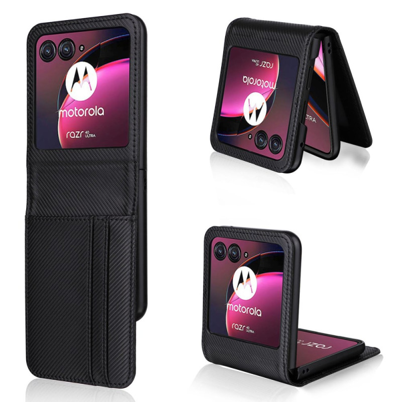 Motorola Razr 40 Ultra Kohlefaser
 Cover Kartenhalter