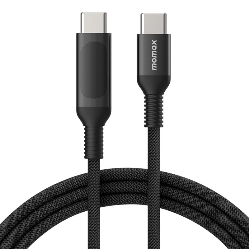 Schnellladekabel mit Digitalanzeige USB-C auf USB-C 1.2m MOMAX