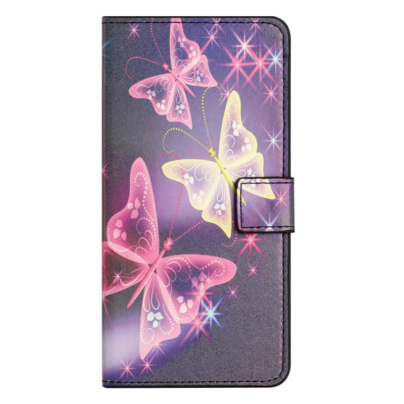 Hülle Samsung Galaxy A25 5G Glitzer Schmetterlinge