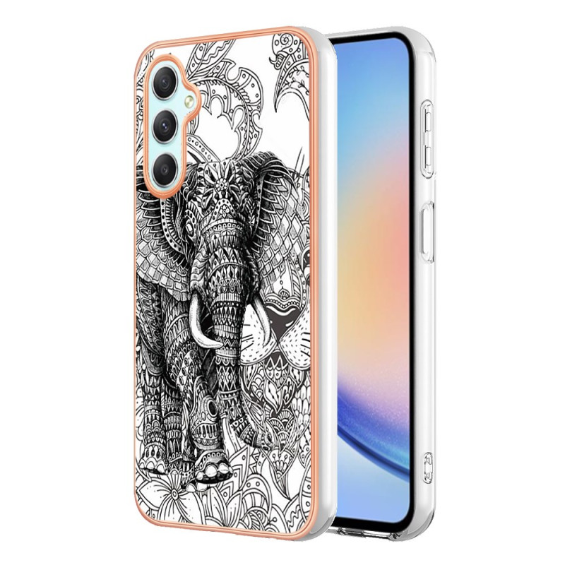 Samsung Galaxy A25 5G Cover mit Totem Elefant Ringhalter