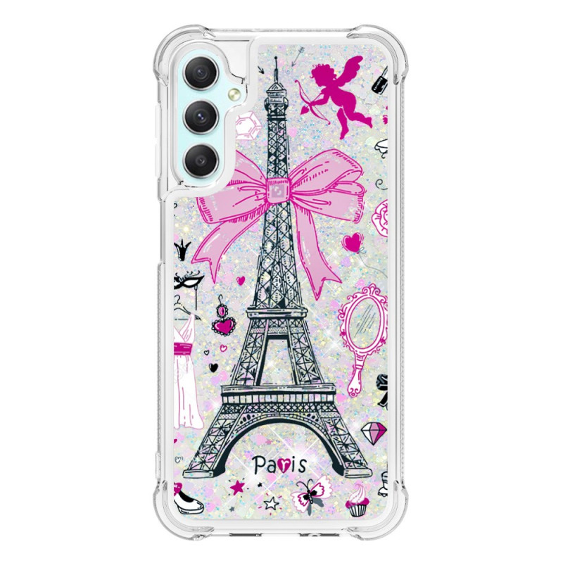 Samsung Galaxy A25 5G Glitter Eiffelturm Cover