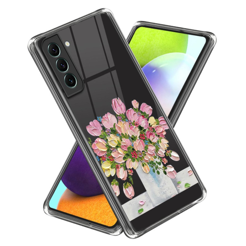 Samsung Galaxy S24 Plus 5G Cover Malerei Blumen Rosen