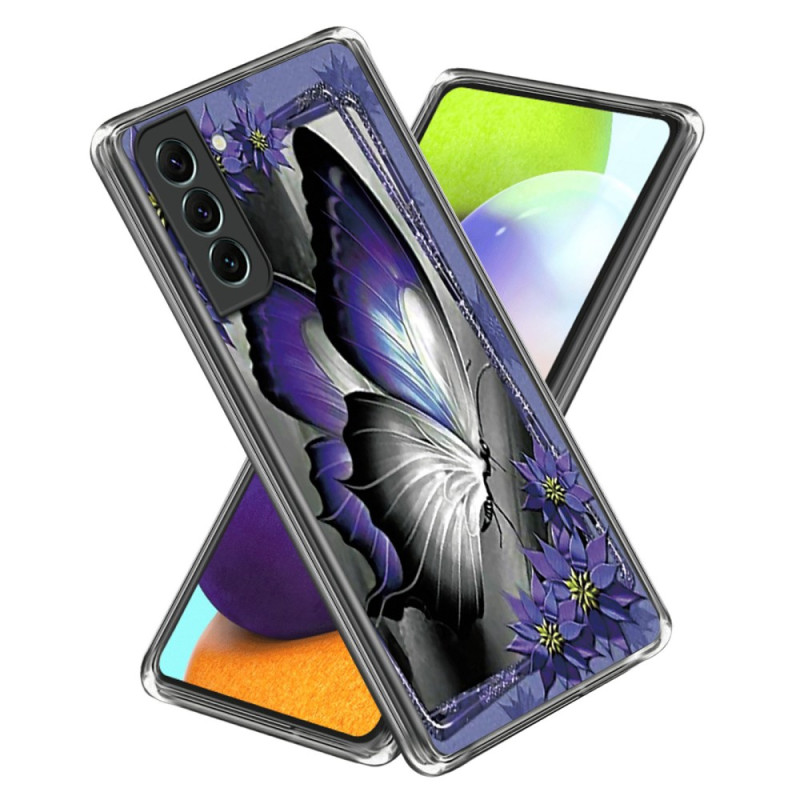 Samsung Galaxy S24 Plus 5G Schmetterling Violett Cover