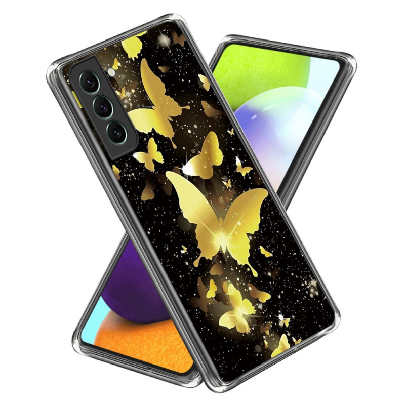 Samsung Galaxy S24 Plus 5G Schmetterlinge Goldenes Cover