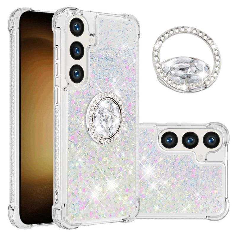 Samsung Galaxy S24 Plus 5G Ring-Halterung Glitter Cover