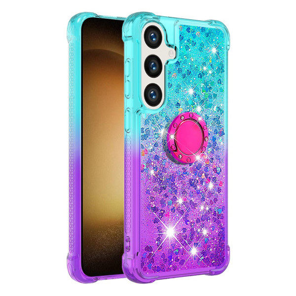 Samsung Galaxy S24 Plus 5G Glitter Cover und Ringhalter