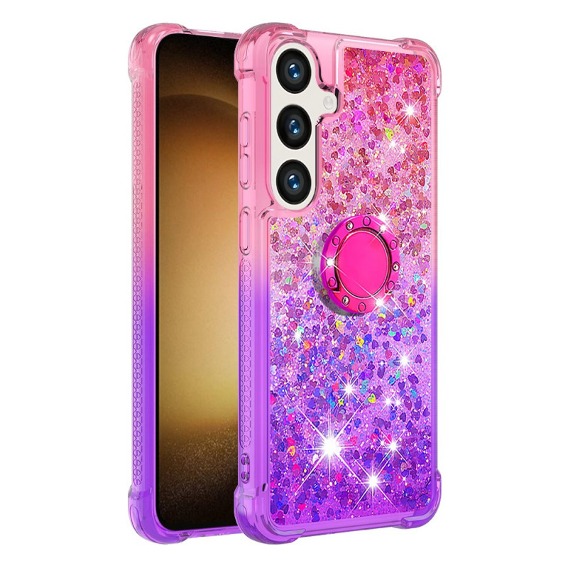 Samsung Galaxy S24 Plus 5G Glitter Cover und Ringhalter