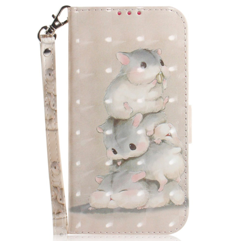 Samsung Galaxy S24 Ultra 5G Tasche Hamster mit Riemen