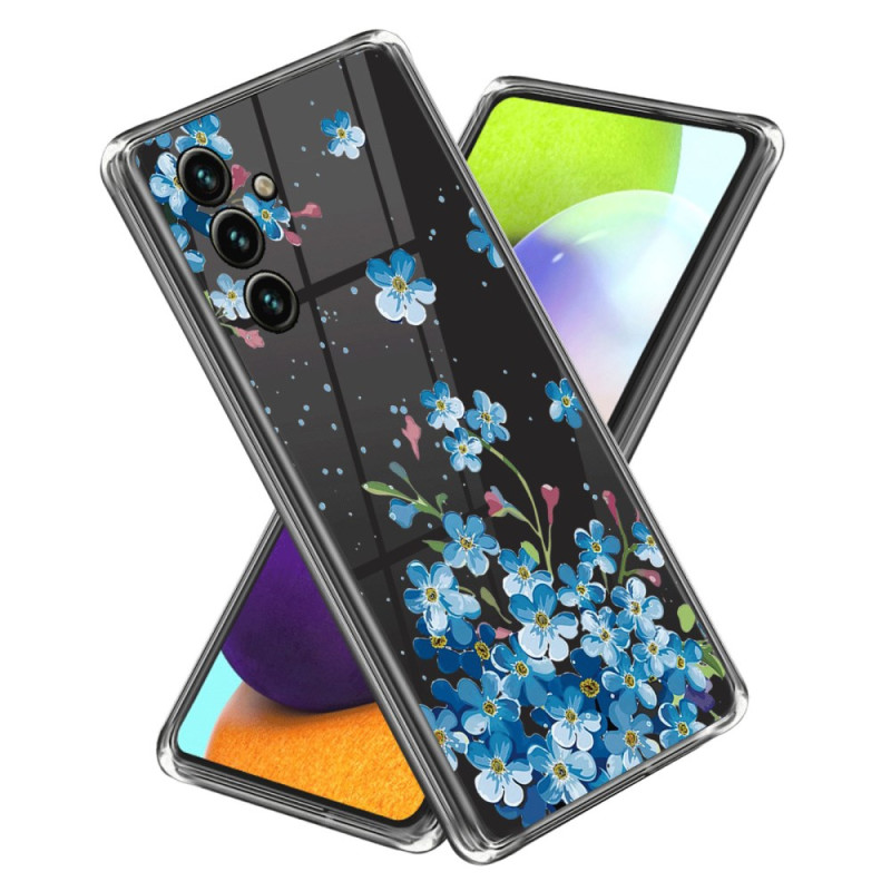 Samsung Galaxy A25 5G Cover Blaue Blumen