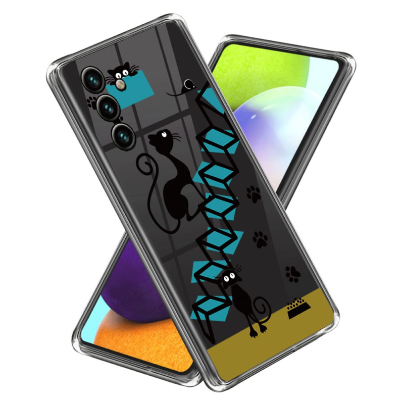 Samsung Galaxy A25 5G Katze und Maus Cover