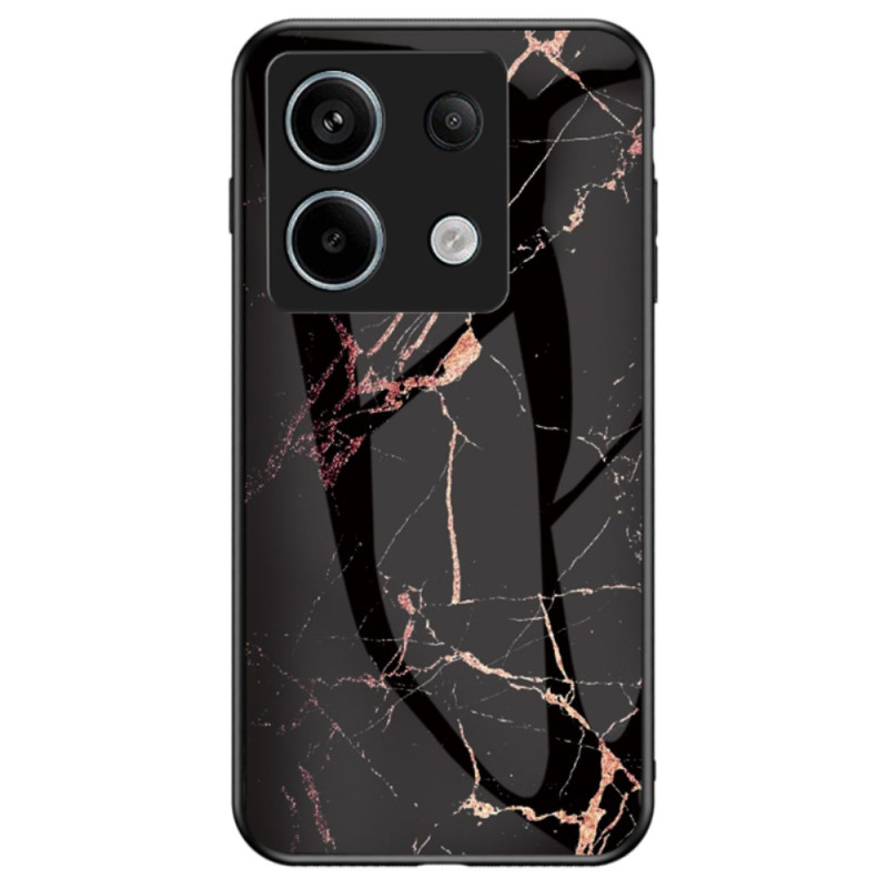 Xiaomi Redmi Note 13 Pro 5G / Poco X6 5G Cover Gehärtetes Glas Marmor Schwarz und Gold