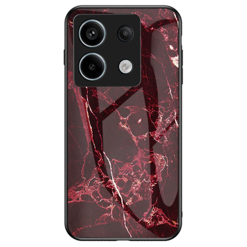 Xiaomi Redmi Note 13 Pro 5G / Poco X6 5G Panzerglas
 Marmor Rot Cover