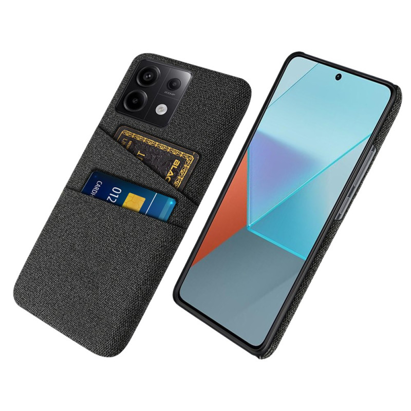 Hülle Xiaomi Redmi Note 13 Pro 5G / Poco X6 5G Stoff Doppelte Kartenhalter