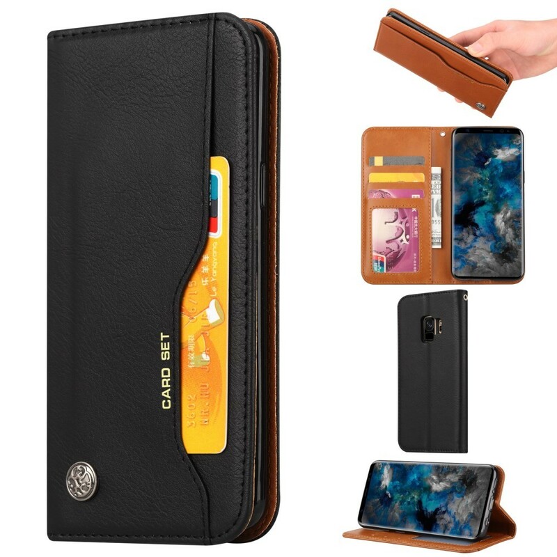 Flip Cover Samsung Galaxy S9 Kunstleder Kartenhalter