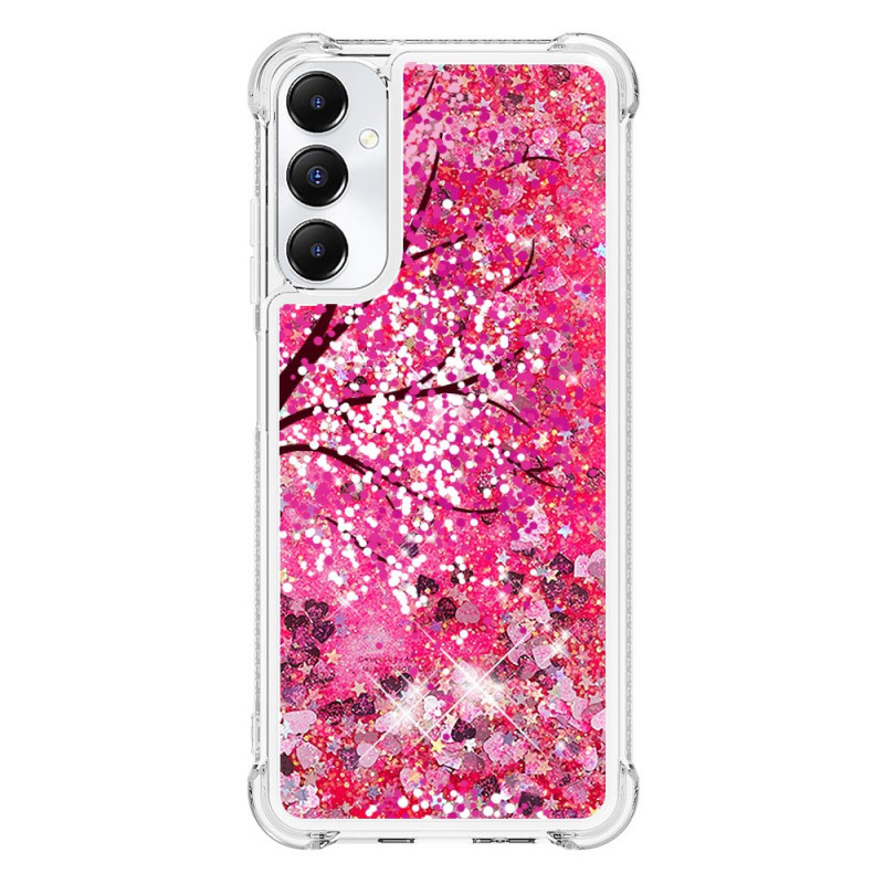 Samsung Galaxy A05s Cover Glitter Kirschblüte