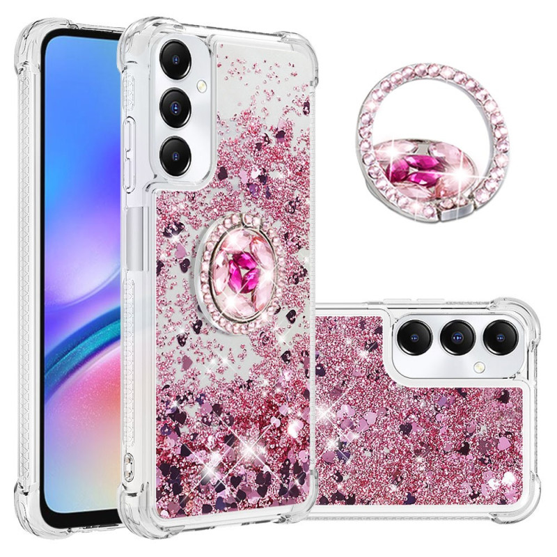 Samsung Galaxy A05s Glitter Cover mit Ringhalter