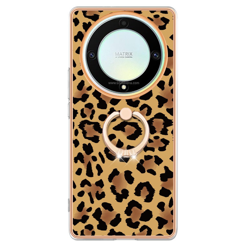 Cover Honor Magic 5 Lite Ring-Ständer Leopard