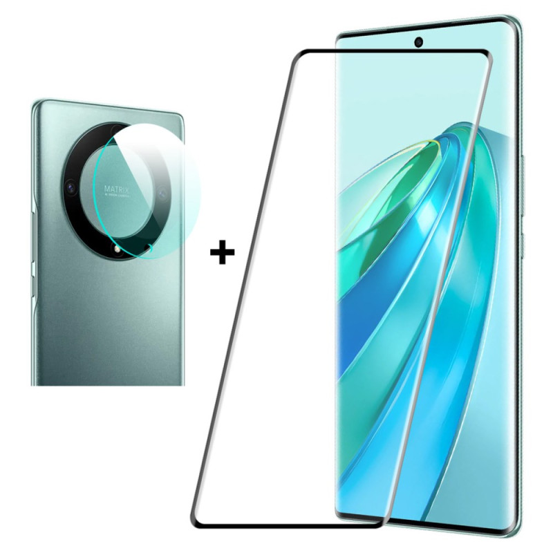 Duo Schutz aus gehärtetem Glas für Display und Linsen Honor Magic 5 Lite 5G / X9a ENKAY