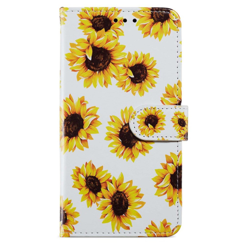 Xiaomi 13T / 13T Pro Tasche Sonnenblumen mit Riemen