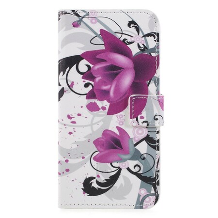 Huawei P Smart Hülle Schmetterlinge und Blumen