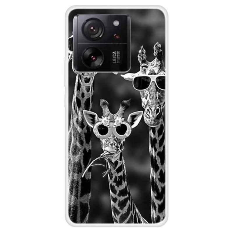 Xiaomi 13T / 13T Pro Giraffen mit Sonnenbrille Cover