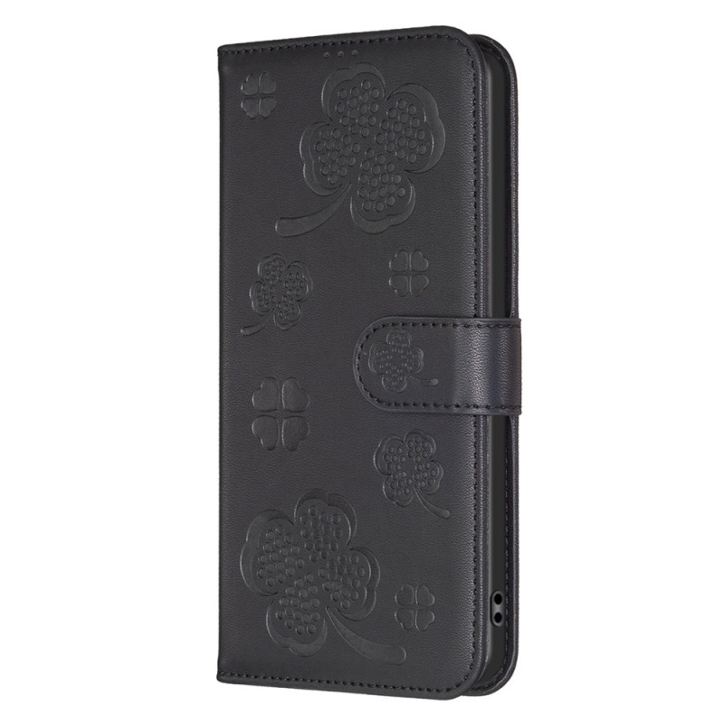 Xiaomi 13T Tasche mit Brieftasche Kleeblatt-Motiv