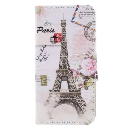 Huawei P Smart Eiffelturm Retro Tasche