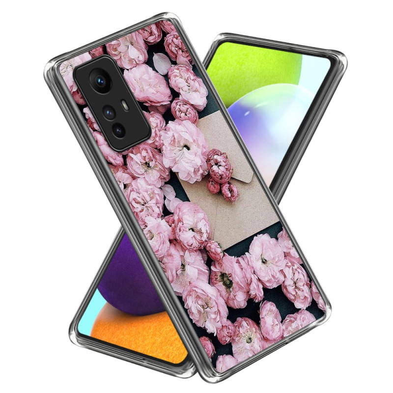 Xiaomi Redmi Note 12S Cover Rosa Blumen