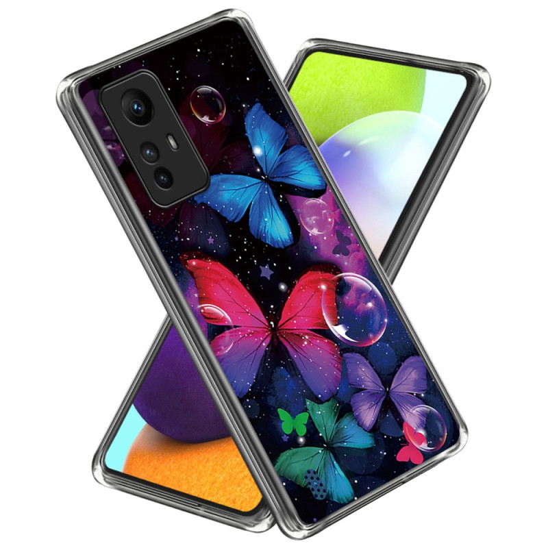 Xiaomi Redmi Note 12S Cover Bunte Schmetterlinge