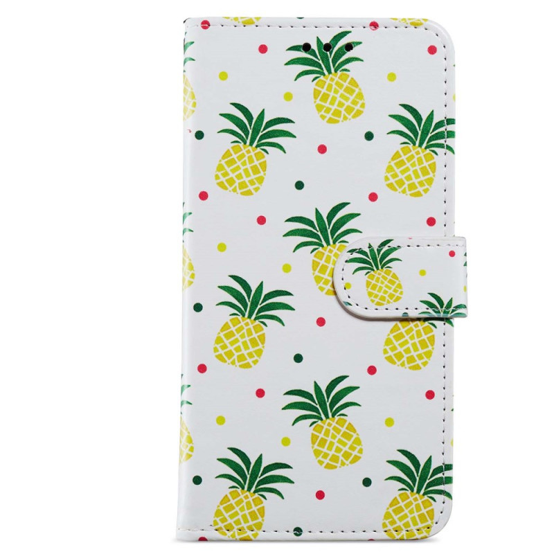 Xiaomi Redmi Note 12S Tasche Ananas-Motiv mit Riemen