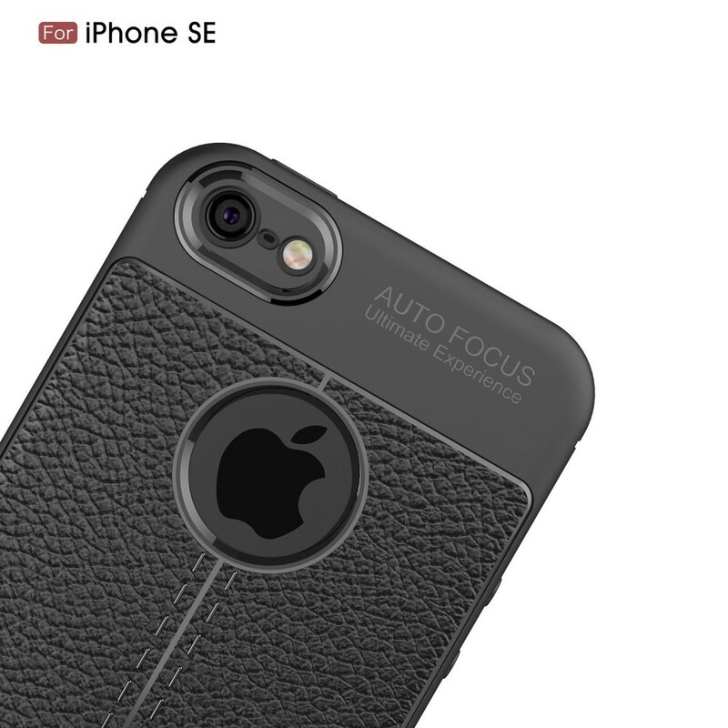 iPhone SE/5/5S Case mit Litschi-Leder-Effekt Double Line