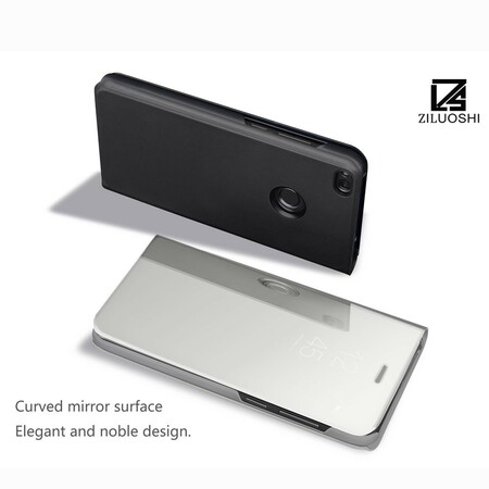 View Cover Huawei P8 Lite 2017 Spiegel und Leder-Effekt