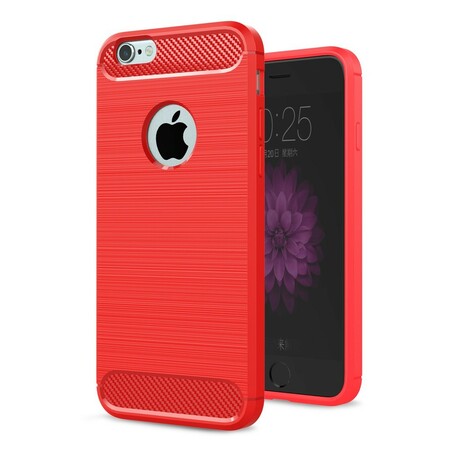 iPhone 6/6S Kohlefaser Cover Gebürstet