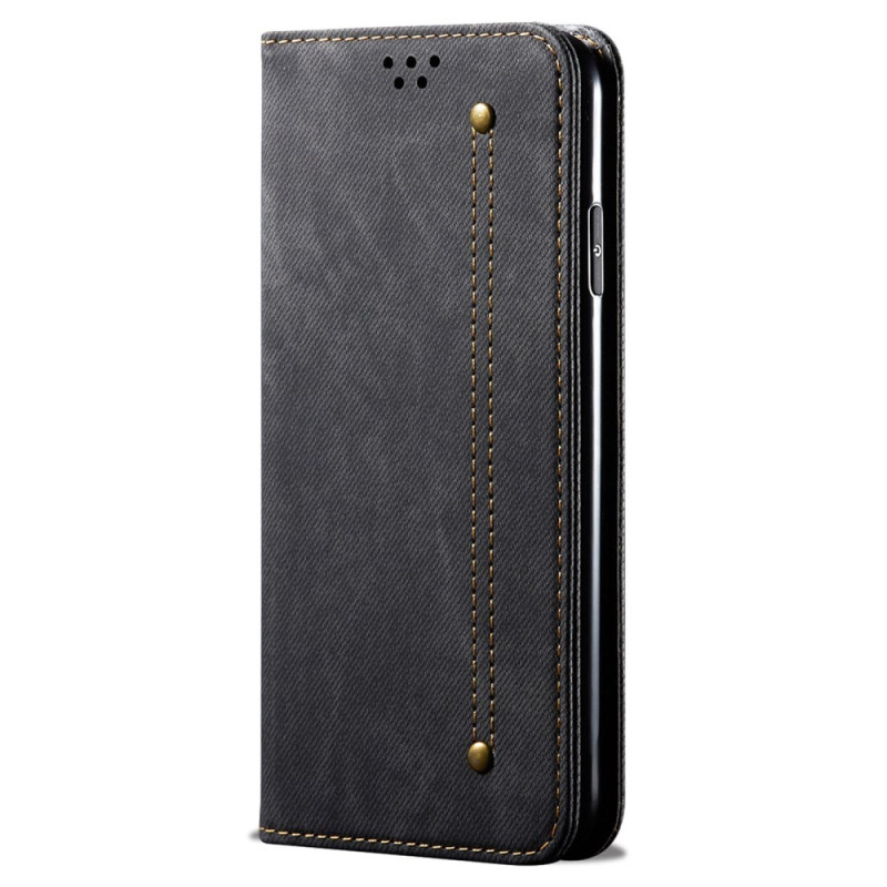 Flip Cover Xiaomi Redmi Note 13 4G Stoff Jeans