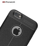 iPhone 6/6S Cover mit Litschi-Lederoptik Double Line