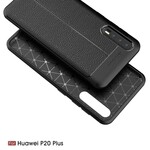 Huawei P20 Pro Cover Lederoptik Litschi Double Line