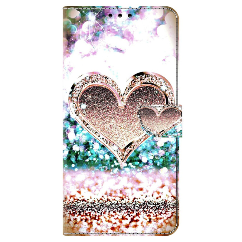 Samsung Galaxy A55 5G Diamond Heart Hülle Pink