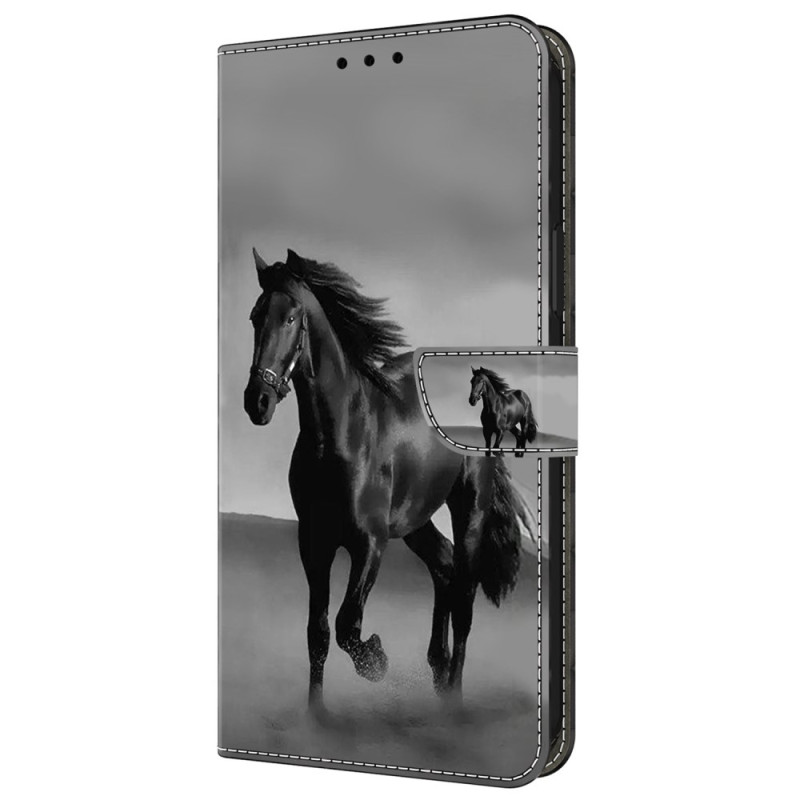 Hülle Samsung Galaxy A55 5G Pferd schwarz