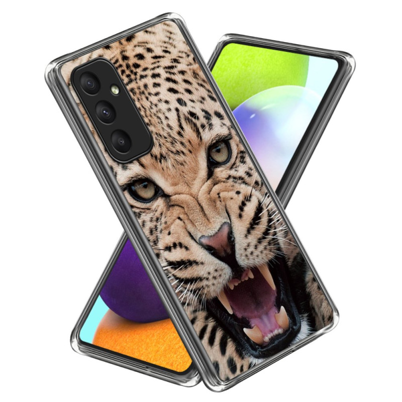 Samsung Galaxy A55 5G Motivtasche - Leopard