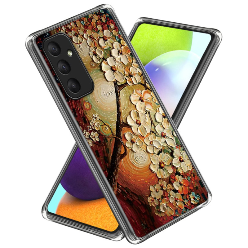 Samsung Galaxy A55 5G Cover Gemalte Blumen