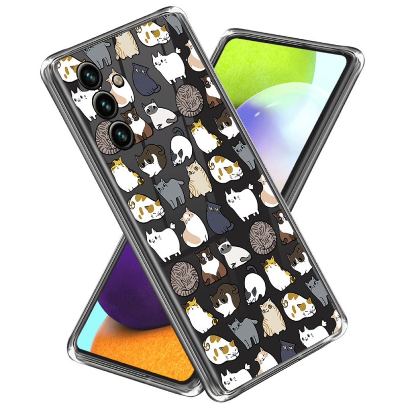 Samsung Galaxy A55 5G Multiple Cat Cover