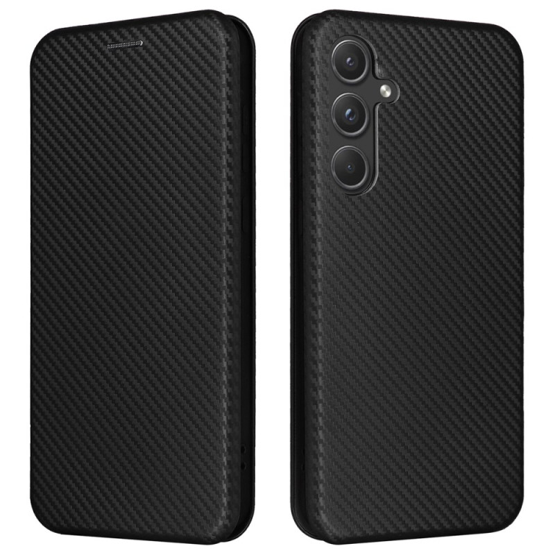 Flip Cover Samsung Galaxy A55 5G Textur Kohlefaser