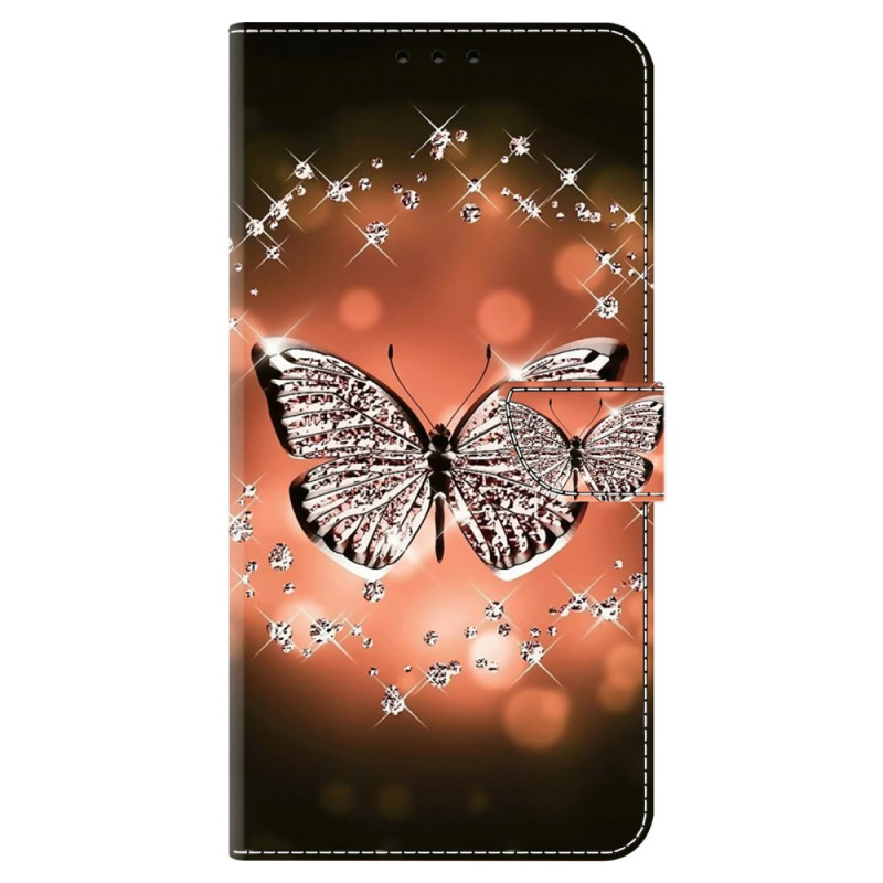 Samsung Galaxy A35 5G Kristall Schmetterling Hülle