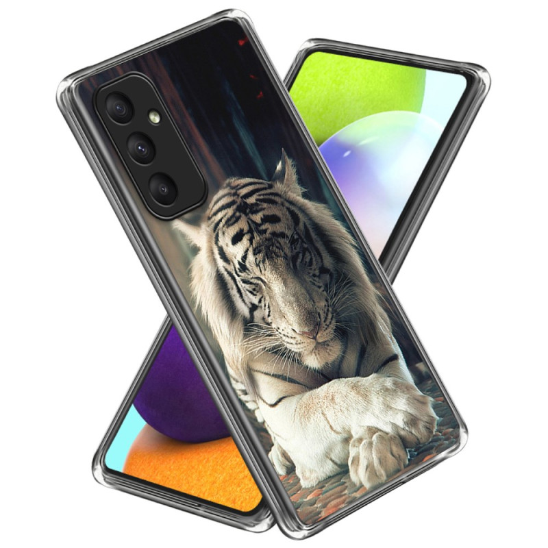 Samsung Galaxy A35 5G Tiger Cover Weiss
