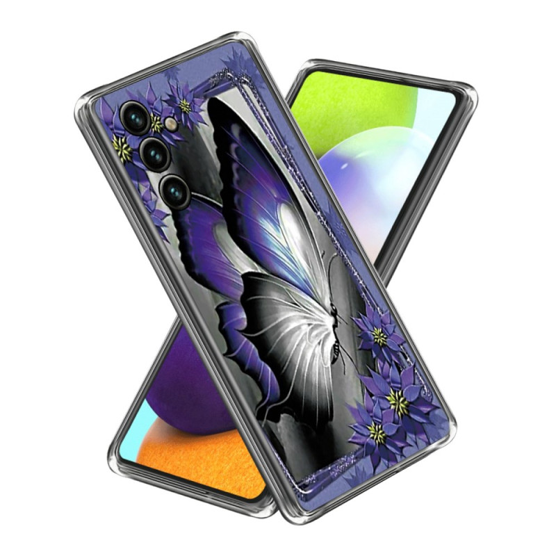 Samsung Galaxy A15 Schmetterling Violett Cover