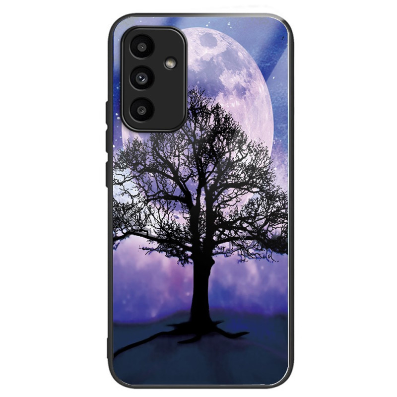 Samsung Galaxy A15 5G / A15 Hülle aus gehärtetem Glas Baum & Mond