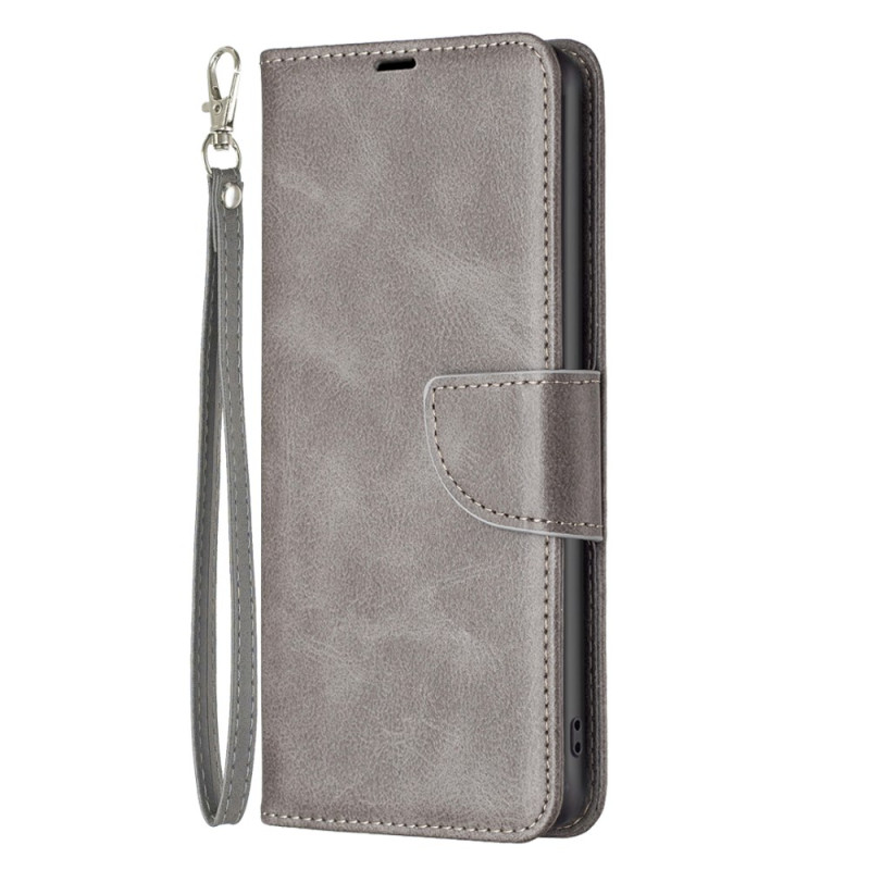 Samsung Galaxy A15 Style Leder Tasche mit Riemen