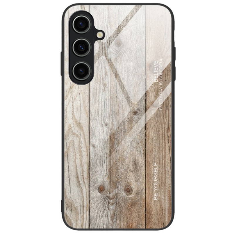 Samsung Galaxy A35 5G Cover Panzerglas
 Holz Design